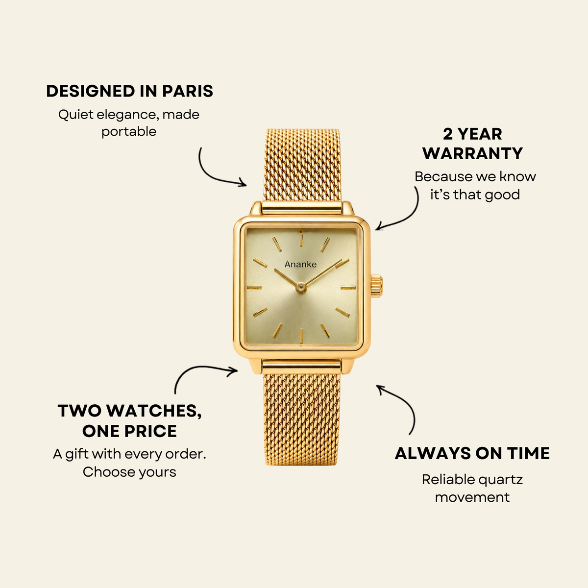 Trocadéro Watch Champagne