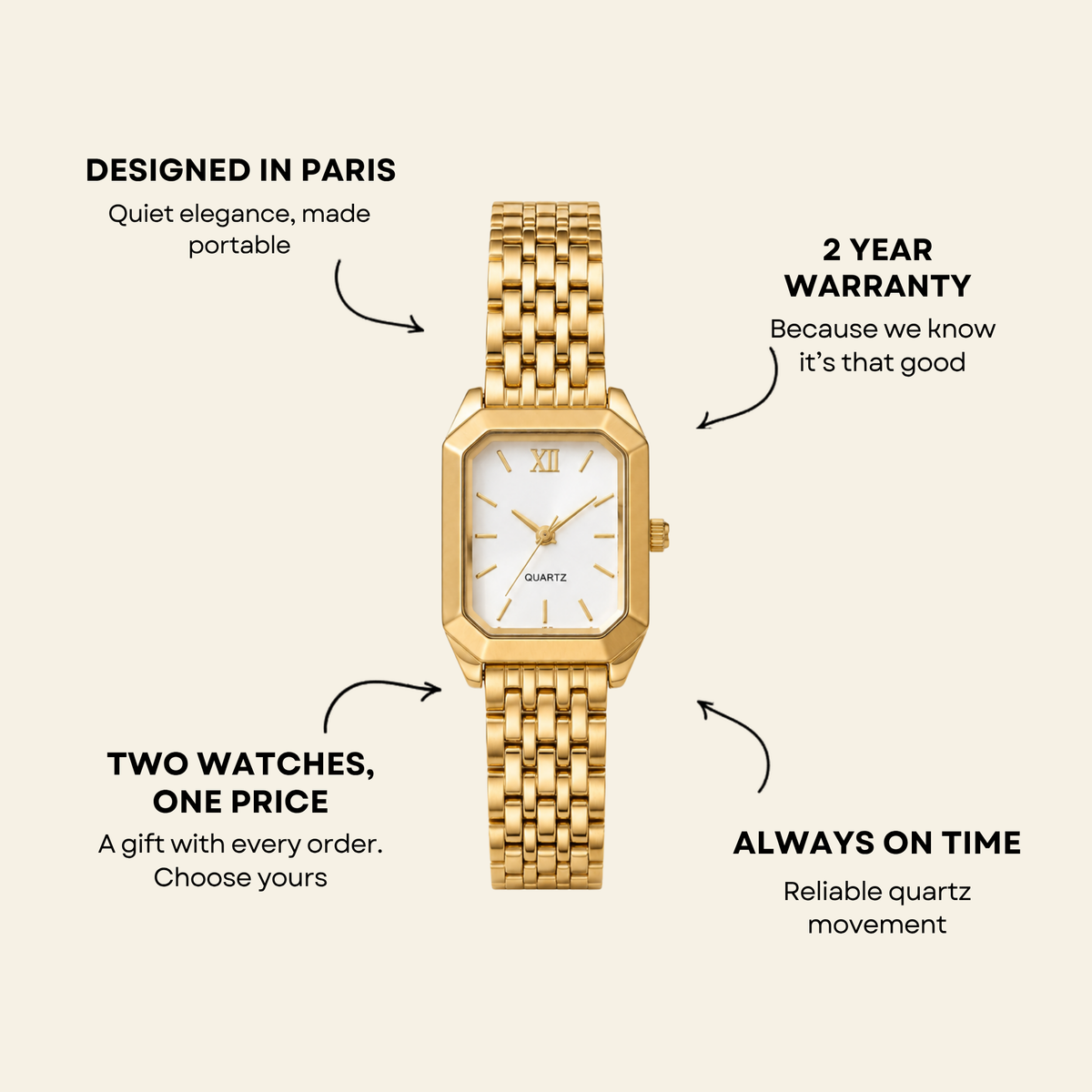 Le Marais Watch Gold